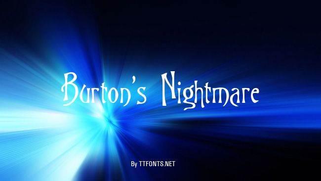 Burton's Nightmare example
